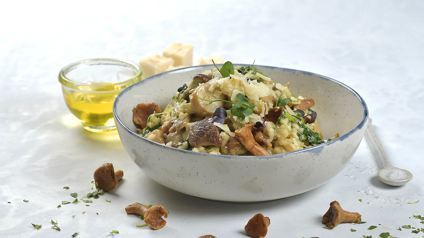 Sopp og spinatrisotto2